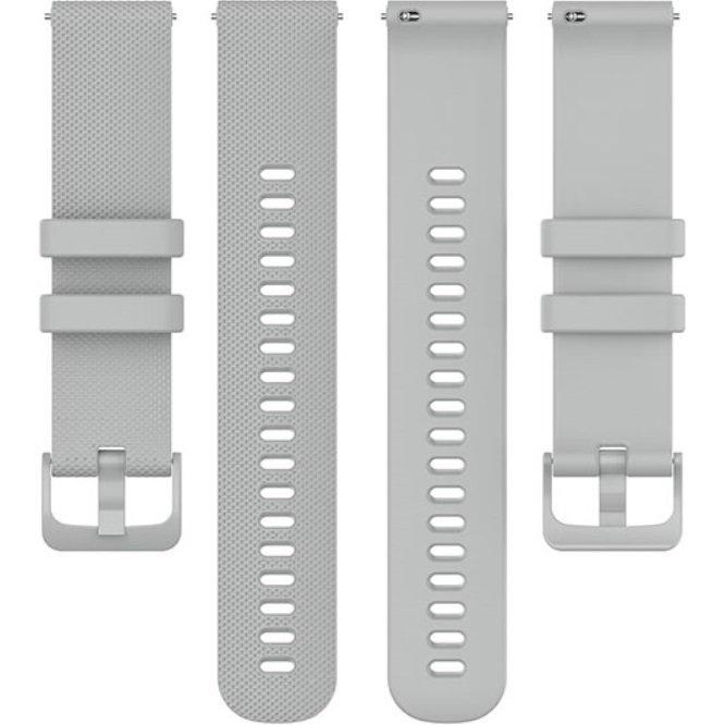 Universal Silicone Strap 22mm, Mesh Texture, Gray
