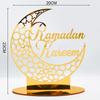 Eid Decorations Plaque Ornament Eid Mubarak Ornament Craft Decoration for Islamic Decor