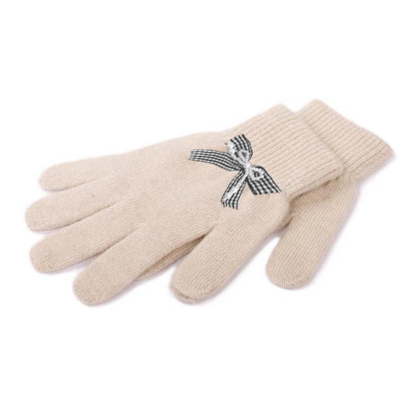 New Sweet Bow Knitted Beret Warm Versatile Big Head Circumference Showing Face Small Painter Hat