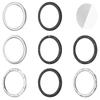 Metal Bezel Ring Watch Bezel Shell Tempered Glass Film Metal Bezel Replacement Case Cover Ring for Xiaomi Watch S4 ESIM/S3 ESIM