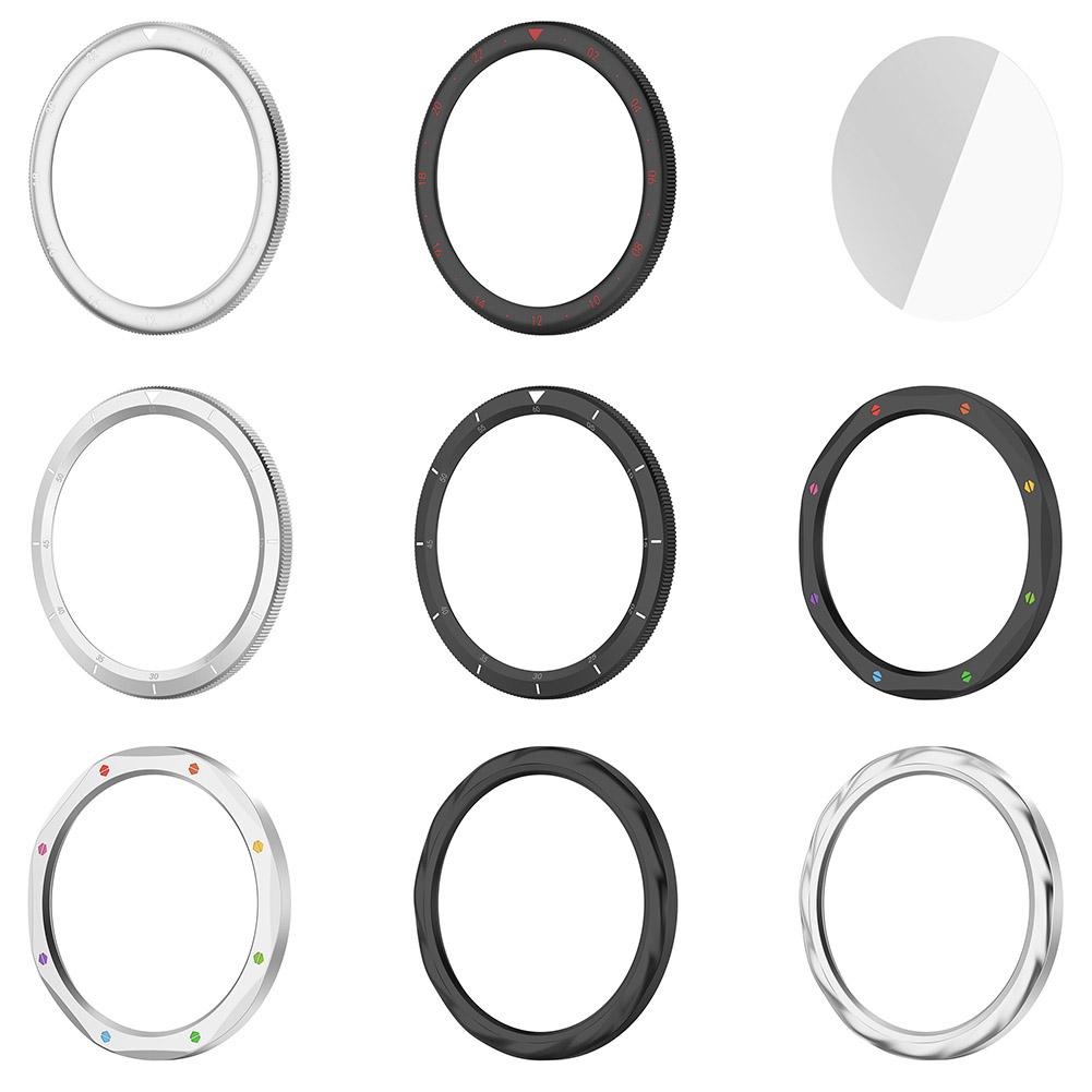 Metal Bezel Ring Metal Protector Watch Case Strap Cover Tempered Glass Film Metal Bezel Watch Bezel Shell for Xiaomi Watch S4/S3