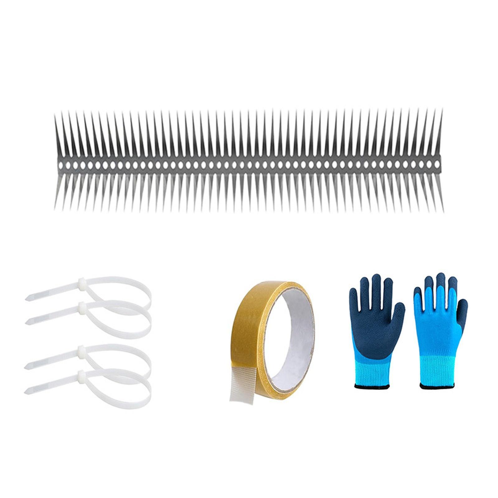 

Шипи від птахів Захист від птахів Білок Єнотів Щурів Шипи Шипи для Стін Сараїв Паркану Даху та Кори Дерев one size