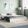 VidaXL Bed Frames White Solid Wood 150x200 Cm Extra Large 815050