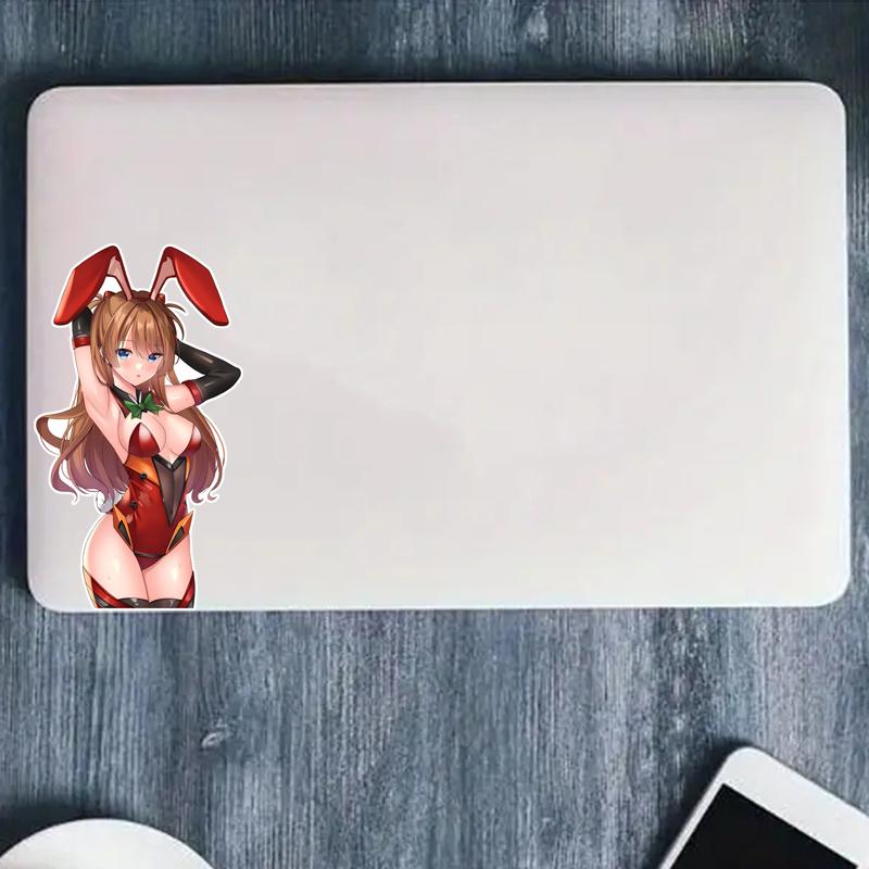 DM84#8.5x15cm Cute Anime Girl With Red Rabbit Ears Vinyl Car Sticker  Waterproof Vinyl Decal Car Accessories Decor