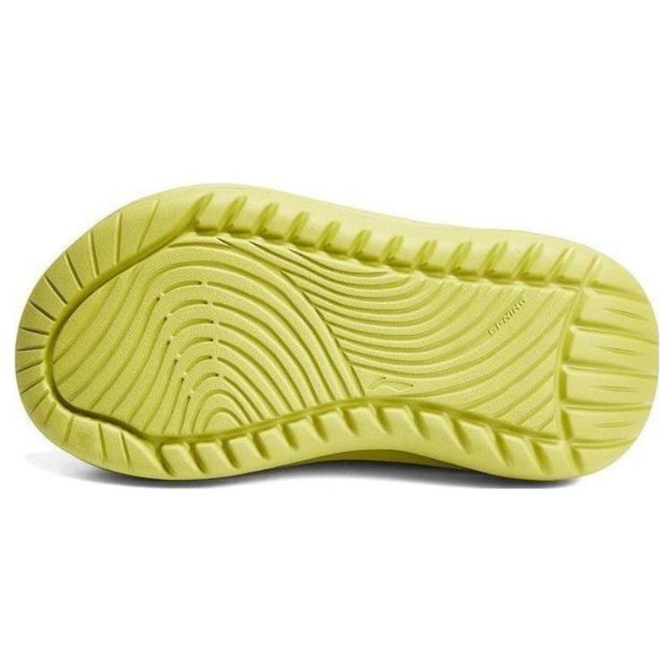 Li Ning SOFT SLIPPER Slip Resistant Abrasion Resistant Slide Slippers Unisex Green AGAT017-7