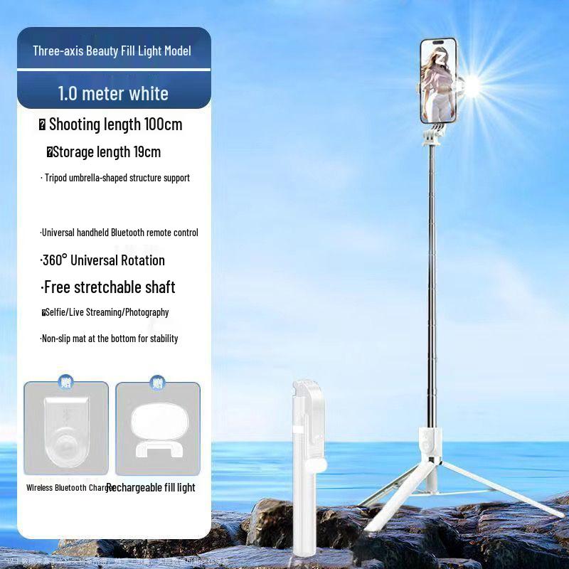Bluetooth Selfie Stick Tripod: Portable, Multifunctional Phone Holder