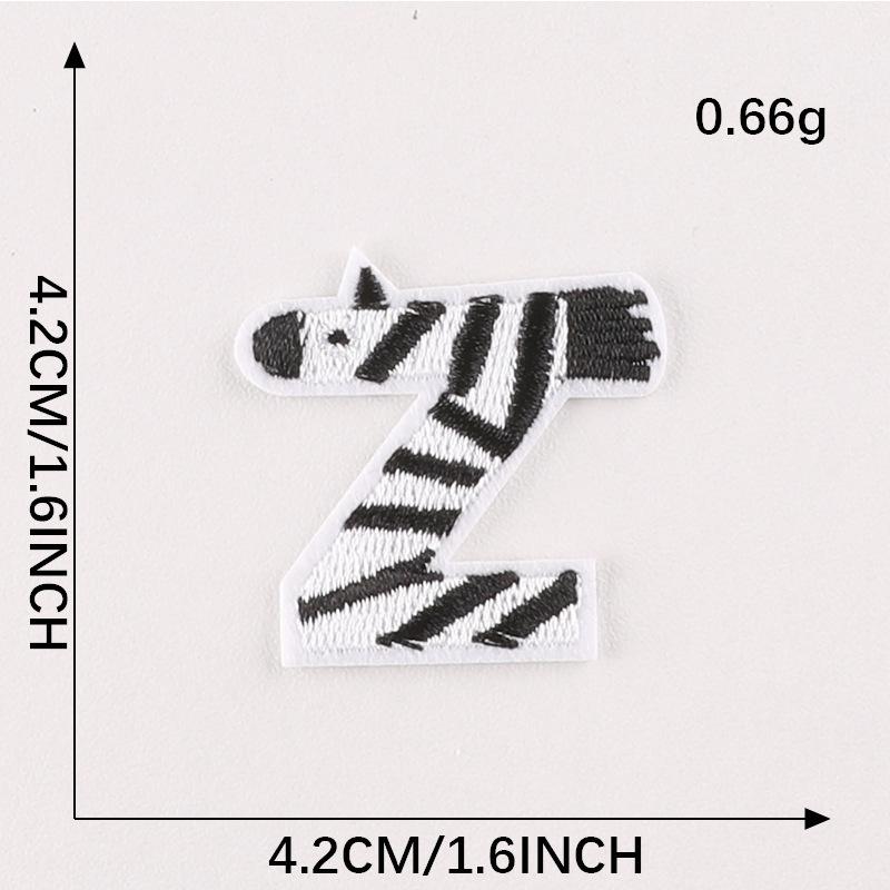 

Вышитые наклейки Duoku 26 английских букв пиньинь животное самоклеящиеся нашивки наклейки аксессуары для одежды ручной аккаунт DIY тканевые наклейки 26