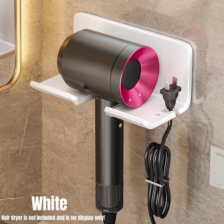 Hair Dryer Holder Wall Mounted Hair Straightener Stand hair dryer rack Bathroom Organizer Shelves Washroom Organization Shelves