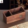 Retro Solid Wood Pen Holder Gift Set