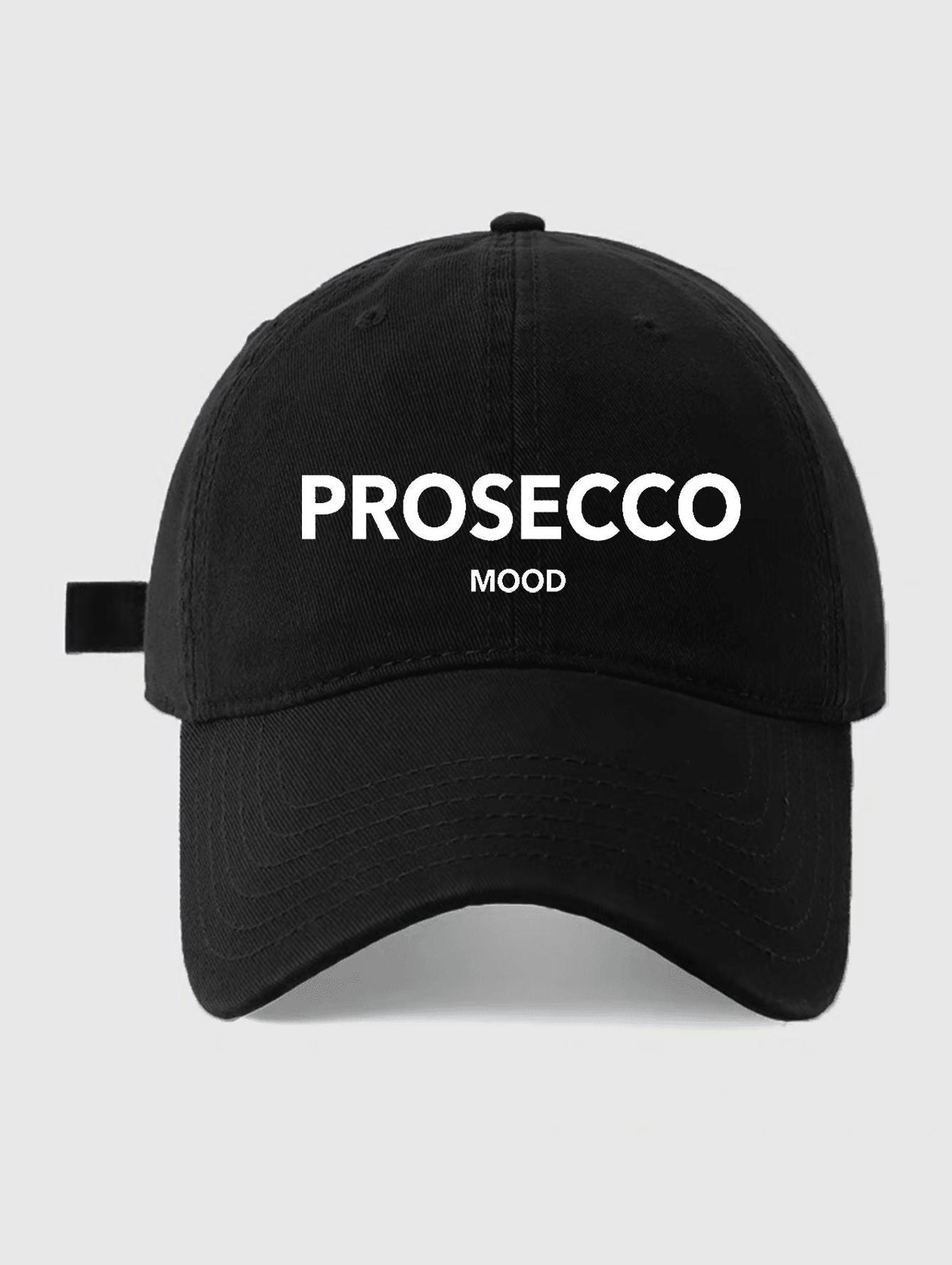 Red Prosecco Mood Baseball Cap Adjustable Casual Dad Hat
