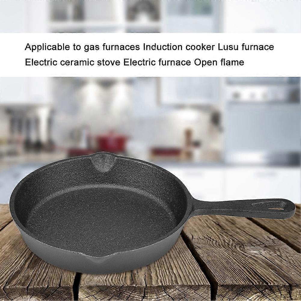 16cm/20cm Cast Iron Skillet Frying Pan, Non-Stick and Burnt Resistant