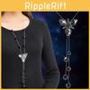 Stunning Long Pendant Necklace With Tassel And Geometric Design For Fall Winter Fashion