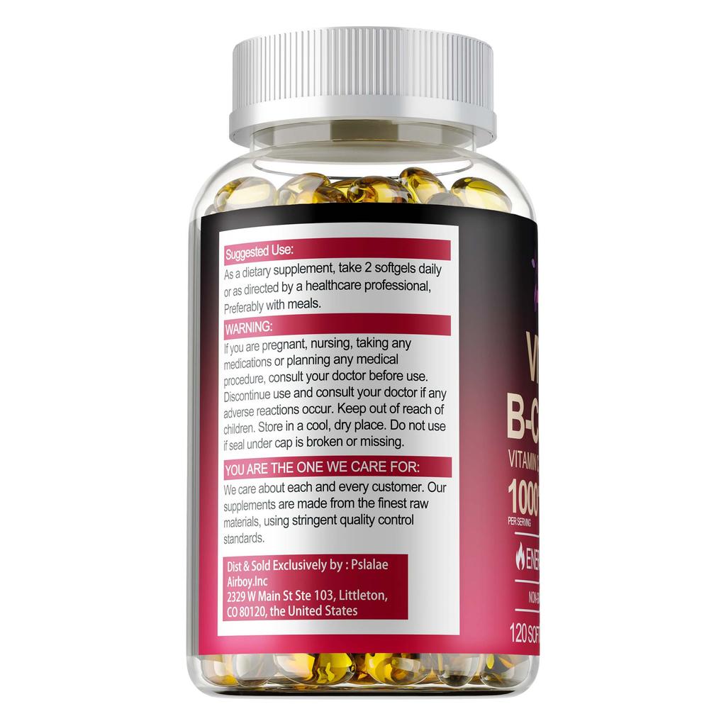 Complex B Vitamin Capsules, Containing Vitamin B1, Vitamin B2, Biotin, High-potency Formula, Suitable for Adults.