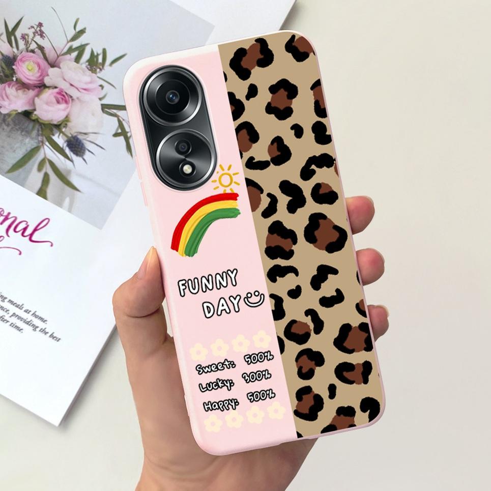 For Oppo A58 4G Back Cover Beauty Flower Girl Fashion Jelly Phone Case For Oppo A58 4G CPH2577 OppoA58 A 58 Coque Etui Soft TPU