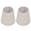2PCS Table Lamp Shade Cover Fabric Clip On Lampshade for E14 Screw Candlestick Lamp Chandelier
