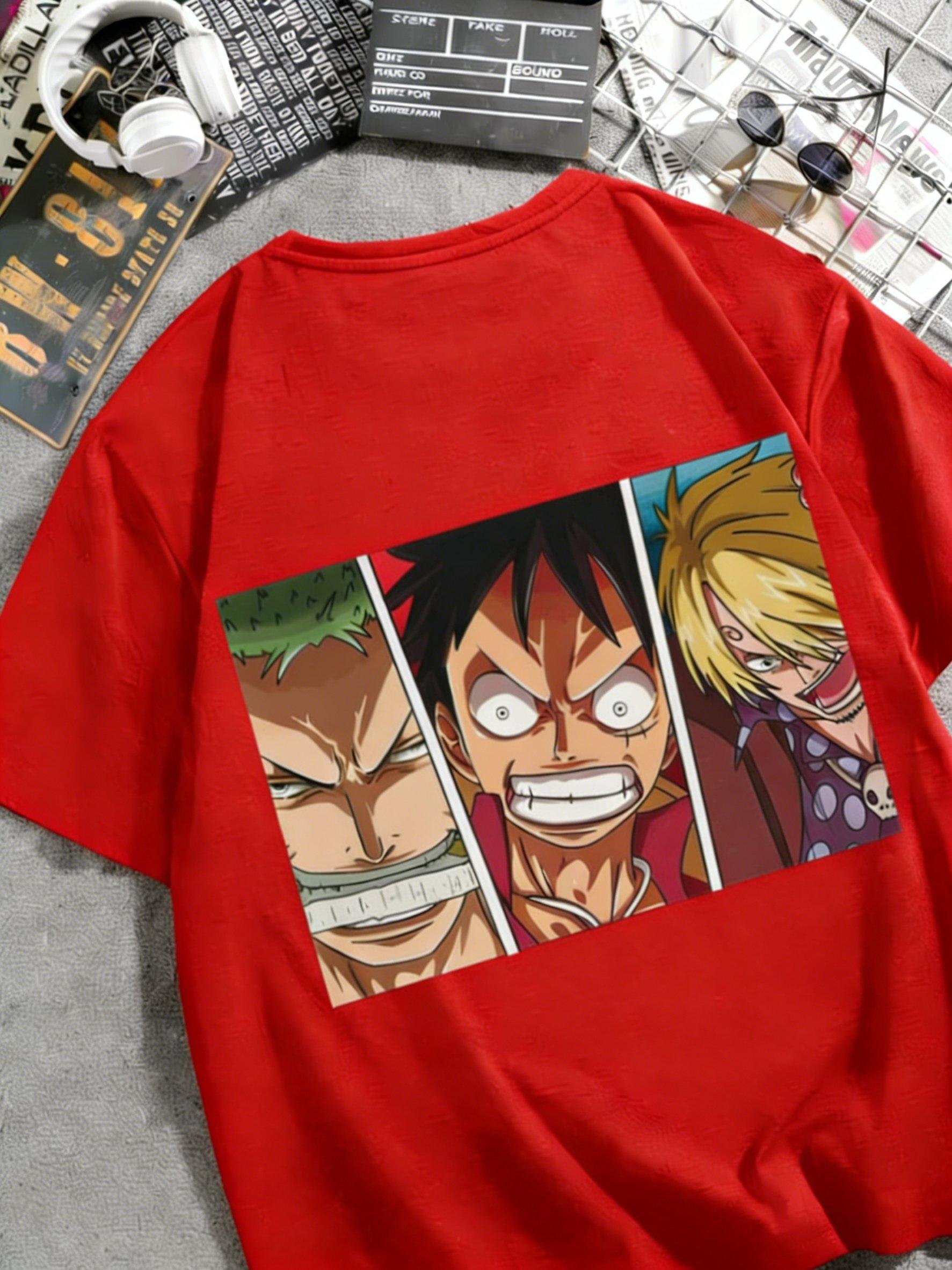 

Summer 2026 Y2k One Piece Anime Graphic T Shirt Unisex Women Short Sleeve Tee Streetwear Parentchild Clothing Casual Tops Unisex S