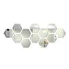 Flexible Reflective Hexagon Mirror Sheets Self Adhesive Mirror Tiles Non Glass Mirror Stickers for Home Decoration