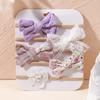 5Pcs/lot Baby Elastic Nylon Headband Newborn Sweet Flower Lace Bow Hair Bands for Babe Infant Toddler Soft Girl Hair Accessories