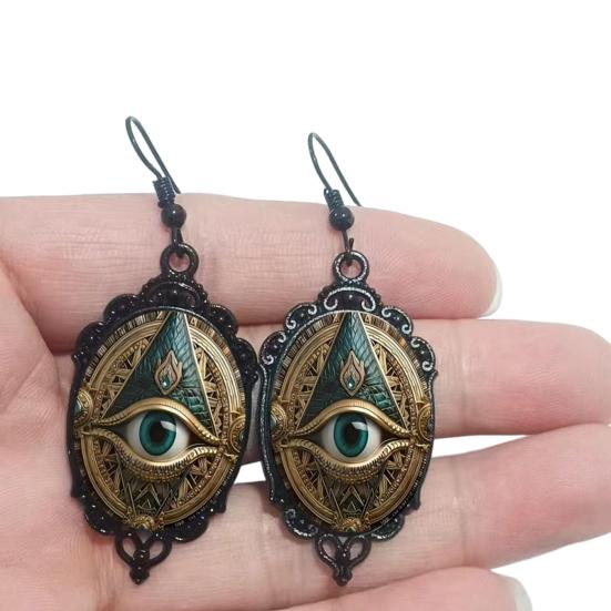 All-Seeing Eye Pendant Jewelry Eye of God Necklace Triangle Pyramid