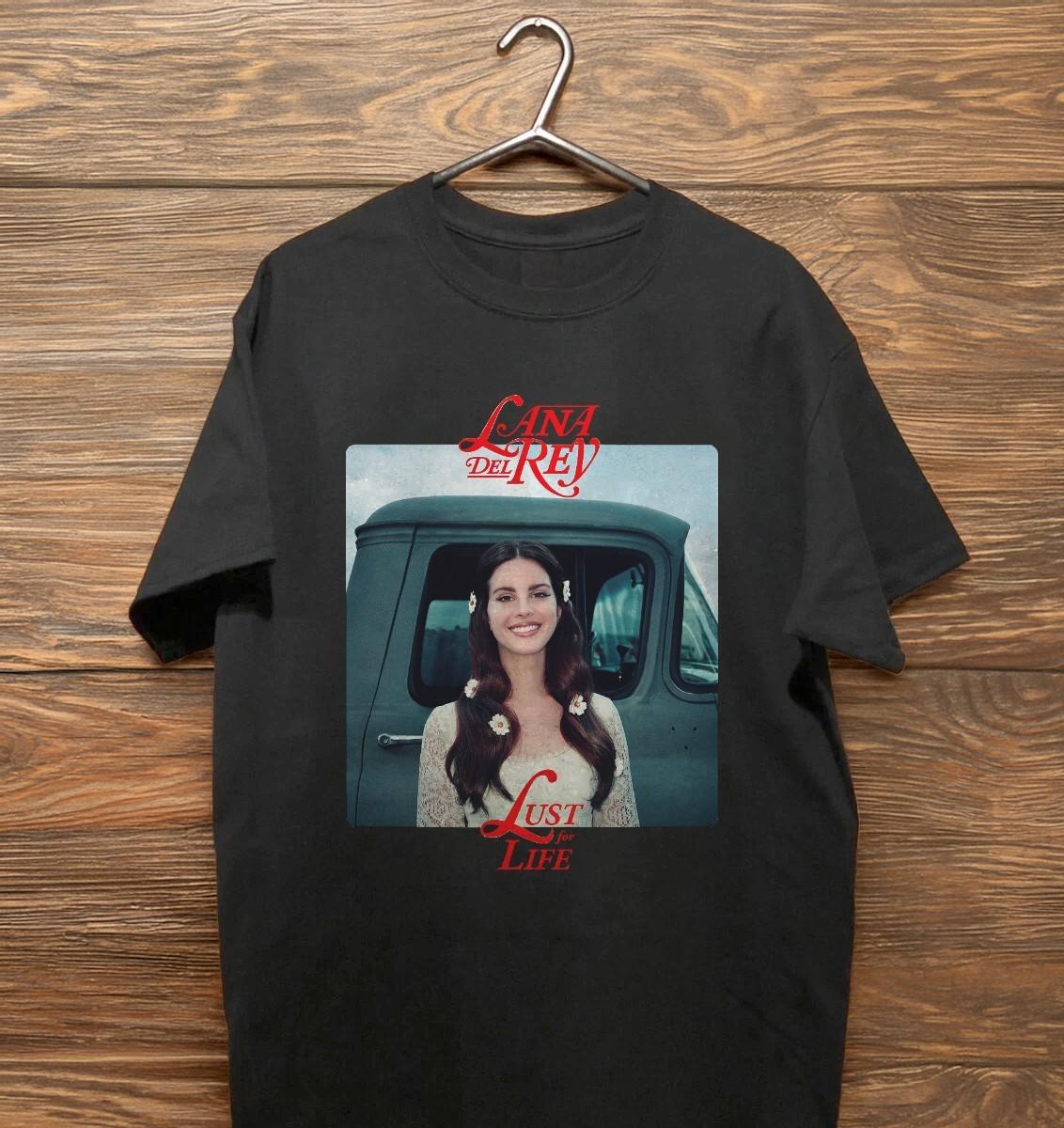 NEW! Lana Del Rey Lust For Life Album Basic Unisex T-Shirt Size S-5XL XXL