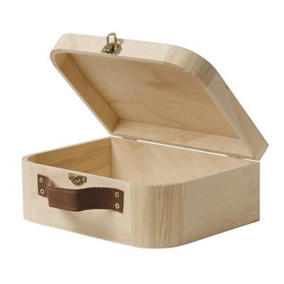 Wooden Suitcase 23 X 17 X 9 Cm