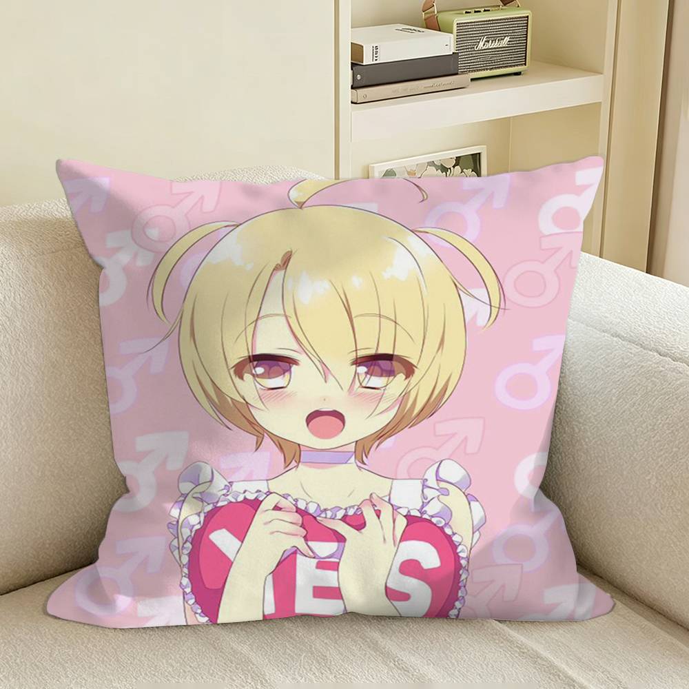 BLIzumi Sena From Love Stage Square Sofa Pillow Cover Solid Color Living Room Home Decor Cushion Case