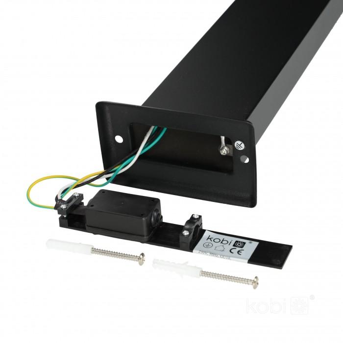 Garden post 1xGU10 IP44 black