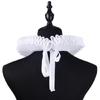 Clown Cosplay Choker Viktorianische Renaissance Rüschen Weißes Netz Falscher Kragen Abnehmbare Halskrause für Kinder Mädchen Halsbekleidung