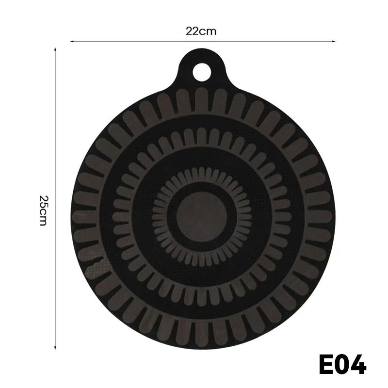 2Pcs Induction Silicone Mat Cooktop Mats Thermochromic Silicone Nonslip Induction Protector Mat for Home Kitchen Cooking