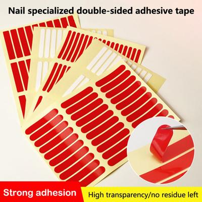 1Pcs Nail Adhesive Tape No Need To Cut False Nails Display Stand Glue Stickers Double-Sided Pasted Manicure Practice Showing