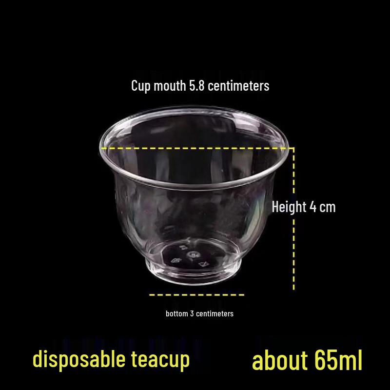 Xihe Disposable Transparent Hard Plastic Airline Cups