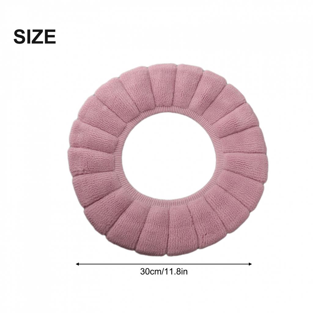 Keep Your Toilet Seat Warm and Cozy Soft and Stretchable Cushion Pad