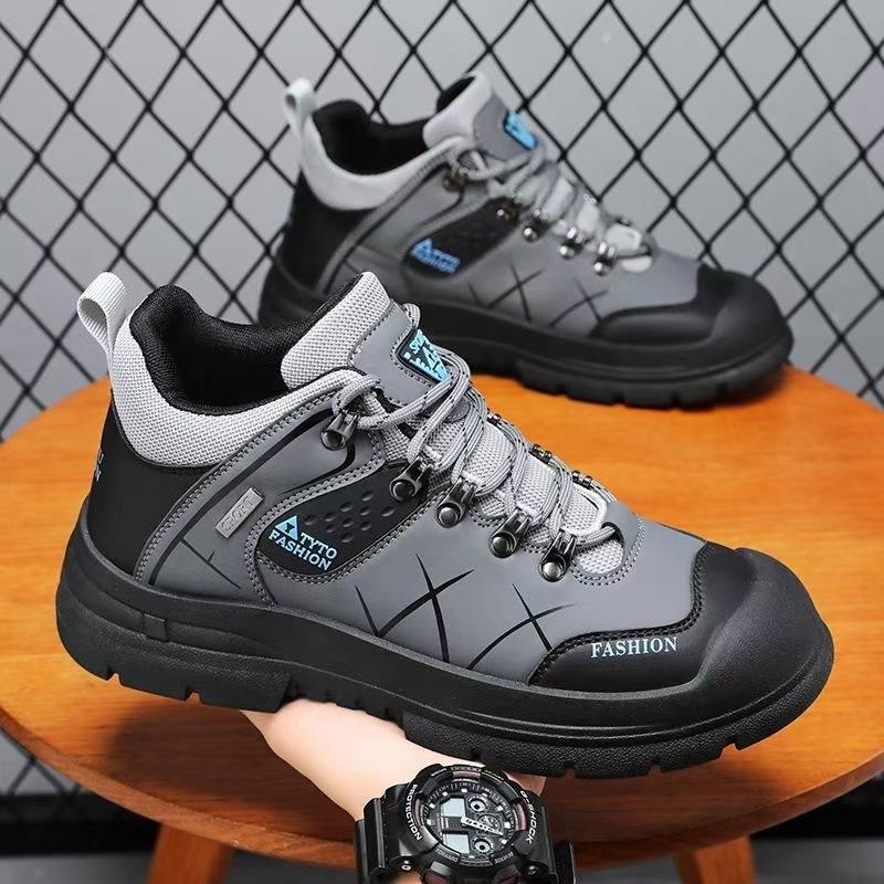 Dağcılık erkek ayakkabıları sonbahar ve kış açık hava sporları boş zaman sonbahar koşu kaymaz şantiye işi büyük beden iş güvenliği gelgit ayakkabısı