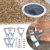5Pcs Egress Window Well Cover Spring Clip Outside Basement Window Well Cover Install Retaining Clip Easy to Install