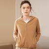 2024 Autumn/Winter Women's Loose Fit Hooded Cashmere Zipper Cardigan - Korean Thick Style Sweater