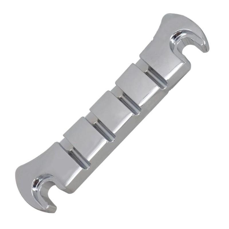 Guitar Roller Bridge with Studs,Allen Wrench Replacement Electric Guitar Part Accessory for LP Style 4-String Guitar