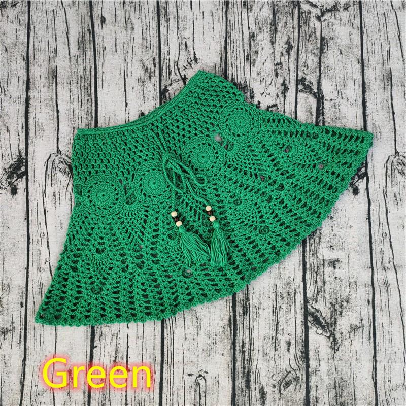 8-Color Handmade Crochet Beach Dress Bikini Cover-Up