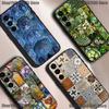 M-Moroccan Tile Phone Case For Samsung S25,S24,S21,S22,S23,S30,Ultra,S20,Plus,Fe,Lite,5G Black Cover