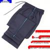 Dark Blue Striped Unisex School Uniform Pants - Lightweight, Loose Fit for Spring and Autumn