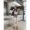 Vintage Retro Jeans for Women 2026 Summer American Style Hot Pants Wide Leg Ultra Short Pants High Waist Straight A-Line Pants