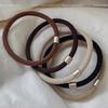 Korean Style High Elasticity Black Hair Tie for Women - Durable, Flexible Rubber Band for Ponytails and Hair Accessories