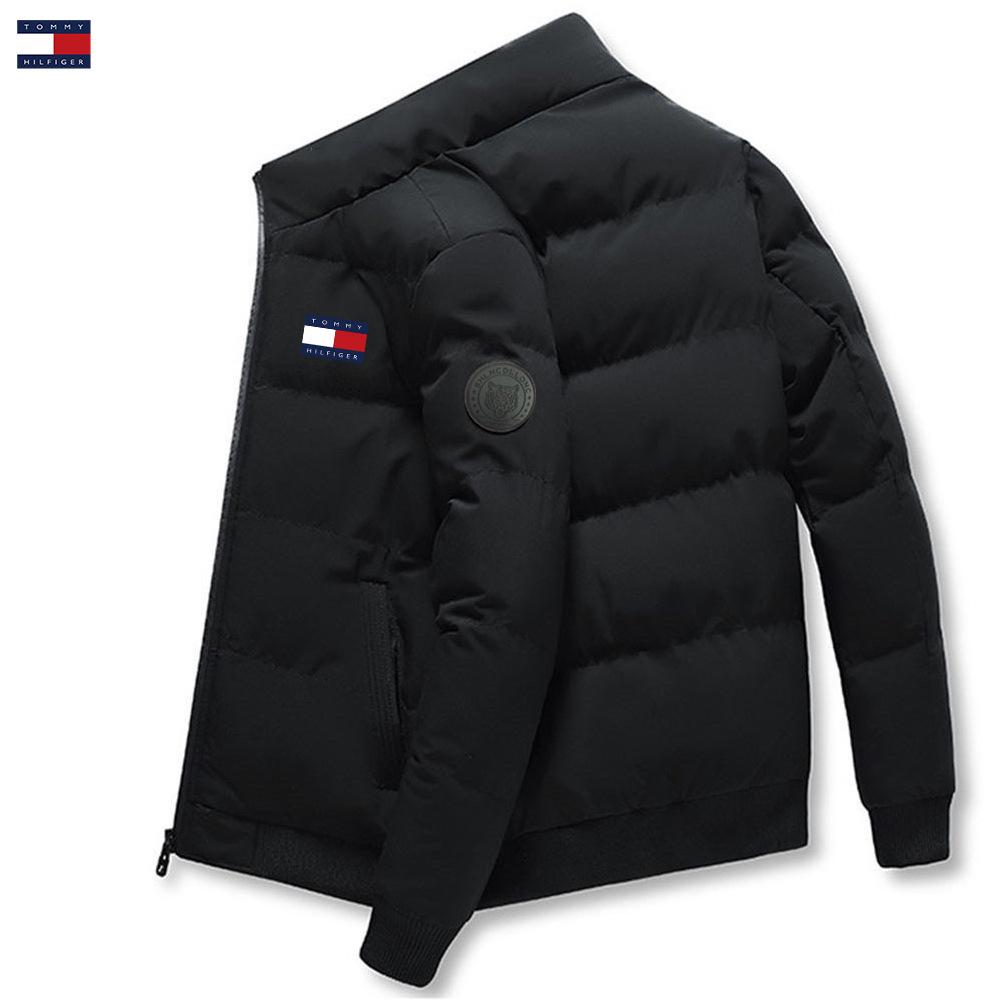 2024 Winter Men's Plus Size Cotton Workwear Jacket - Windproof and Small-Padded