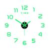 Europäischer Stil Leuchtende Digitale DIY Wanduhr - Leise, Aufkleber-Design für Arbeits- und Wohnzimmer