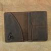 Ethnic Style Crazy Horse Leather Passport Holder Wallet