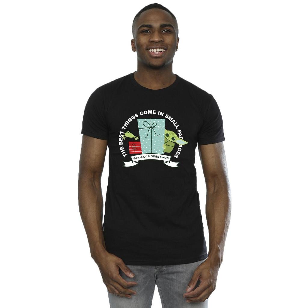 STAR WARS Mens The Mandalorian Galaxy´s Greetings T-Shirt