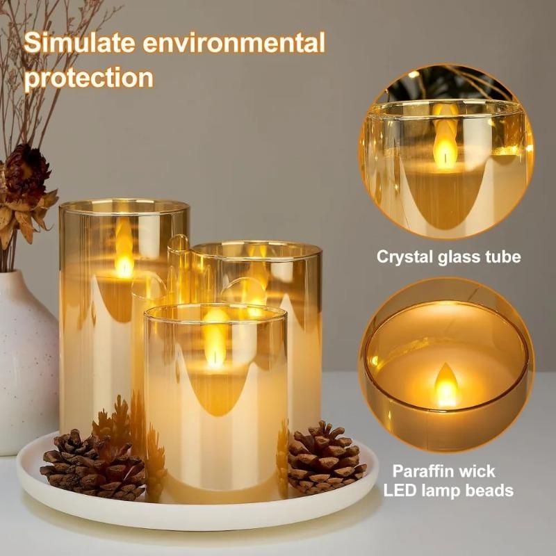 LED Flameless Electronic Candle Lights Flickering Simulated Tea Candles Battery Powered for Wedding Party Festival Home Table Decorations