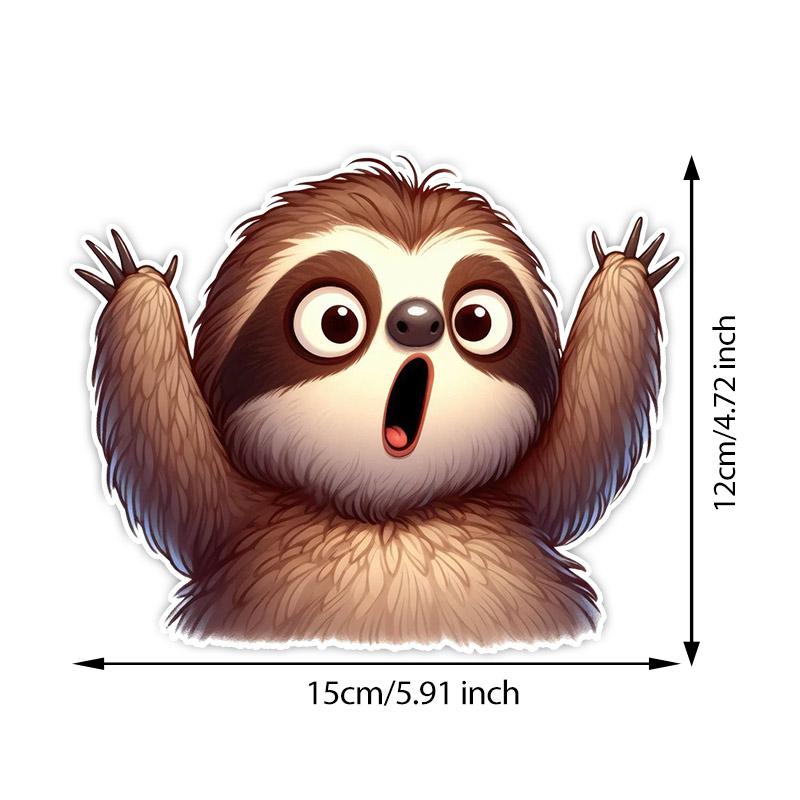 

Funny Cartoon Animal Car Stickers Waterproof Vinyl Decals Auto Body Window Bumper Decor Motorcycle Helmet Stickers TM122 D-15cm Longest Side