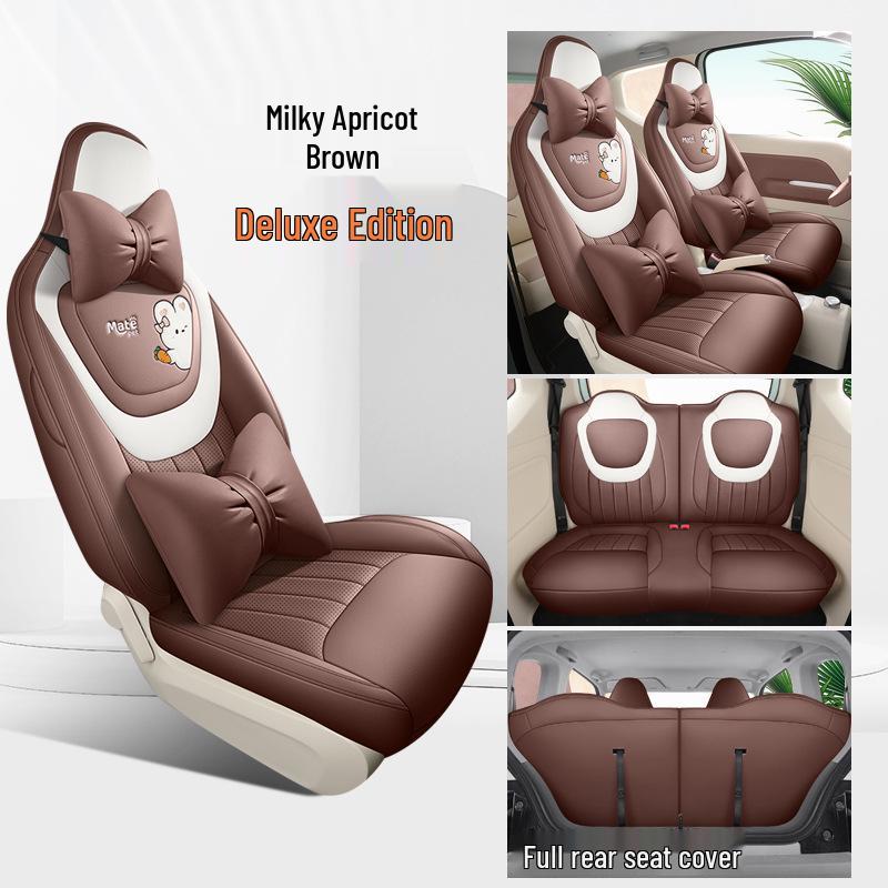 2024 Hongguang MINIEV Vollleder Autositzkissen für Modell der dritten Generation