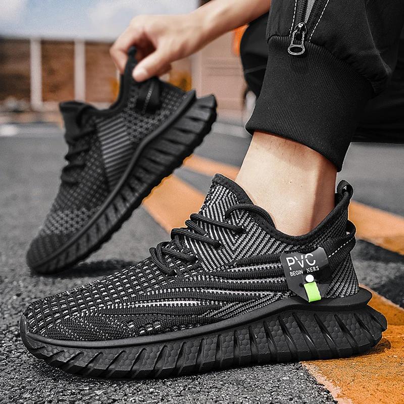 Fashion Men's Summer Breathable Mesh Shoes Fashionable 2025 New Style Versatile Casual Soft Bottom Lightweight Sports Shoes