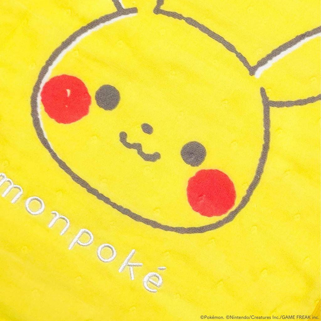 Sleeper Wearable Blanket Pokemon Monpoke Pikachu gauze Cute Pajamas Goods Baby Newborn Infant Yellow 45x60cm Character Pillow Morishita [MORIPiLO]